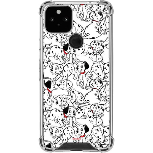 Disney 101 Dalmatians Pattern Google Pixel 5 Clear Case